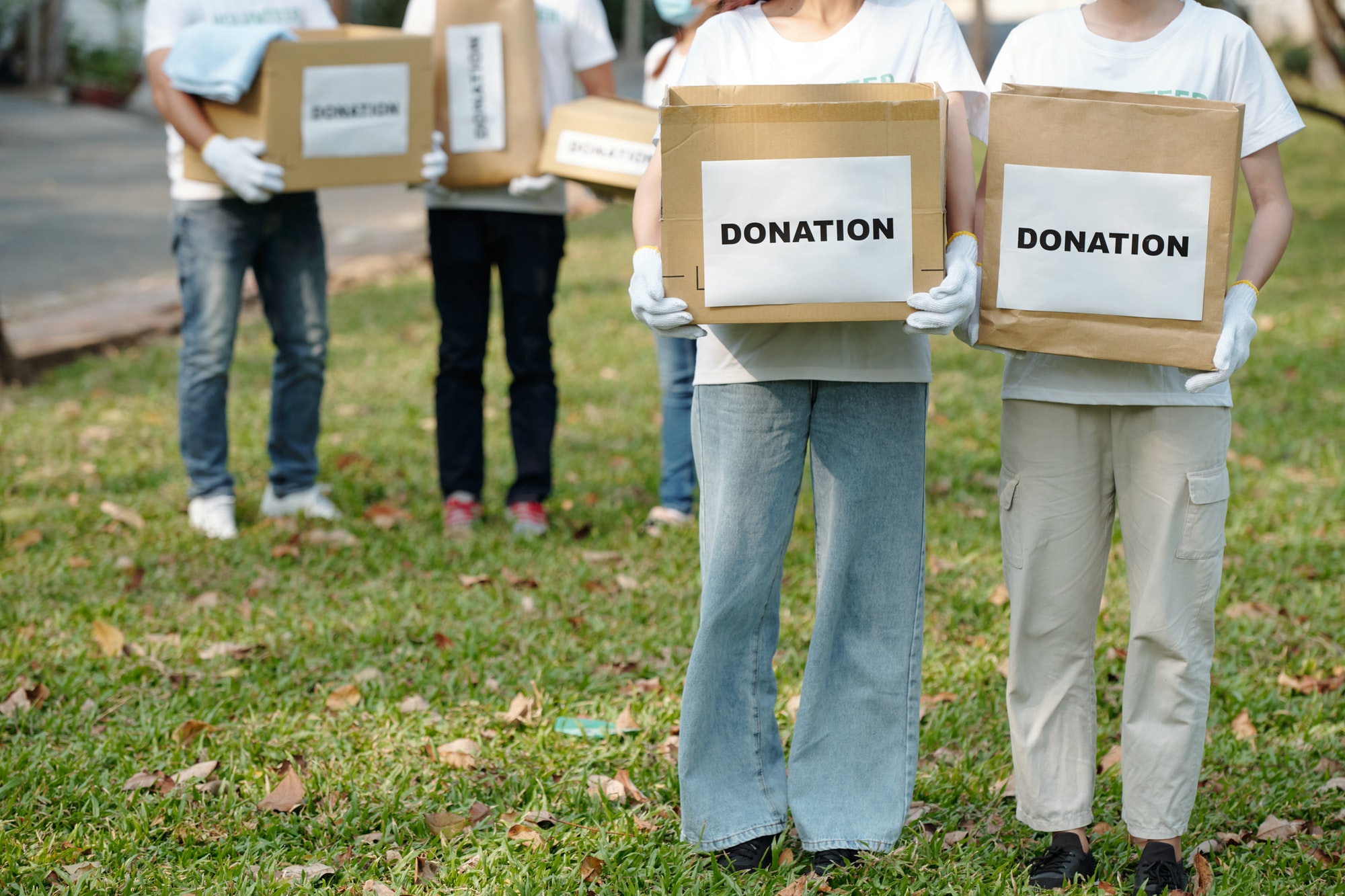 Volunteers of homeless shelter